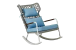 Outdoor Rocking Chair Set – Braided Rope Leisure Set with Footstools - Image 2