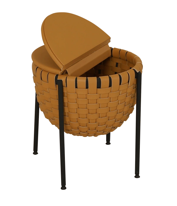 Saddle Leather Storage center table - Image 11