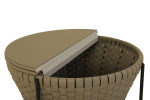 Saddle Leather Storage center table - Image 3