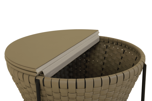 Saddle Leather Storage center table - Image 3