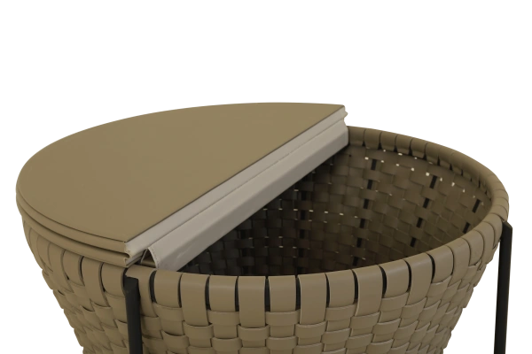 Saddle Leather Storage center table - Image 3