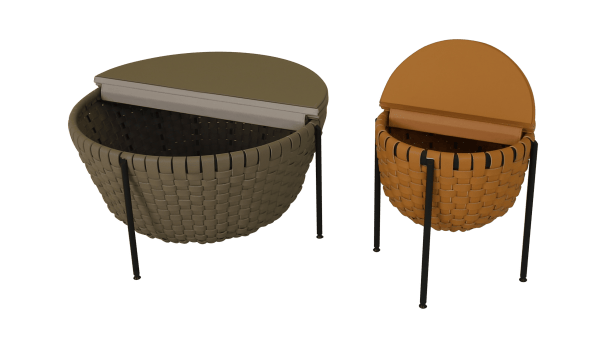 Saddle Leather Storage center table - Image 9