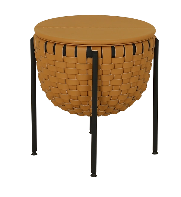 Saddle Leather Storage center table - Image 6