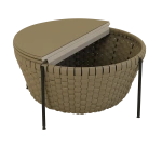 Saddle Leather Storage center table - Image 5