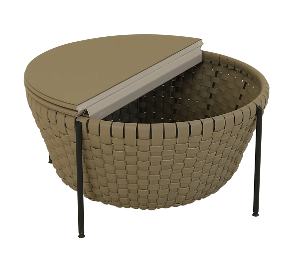 Saddle Leather Storage center table - Image 5