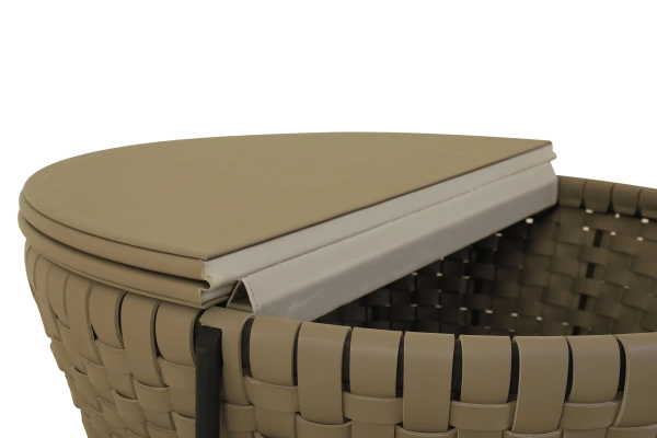 Saddle Leather Storage center table - Image 4