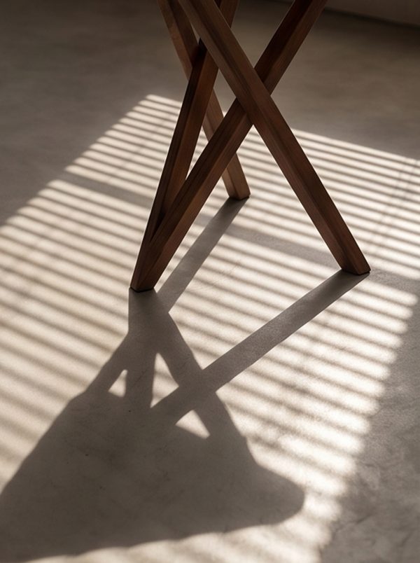 Triangle Vintage-Style Solid Wood Casual Table - Image 6