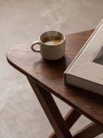 Triangle Vintage-Style Solid Wood Casual Table - Image 6