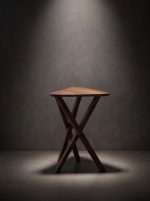 Triangle Vintage-Style Solid Wood Casual Table - Image 5