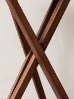 Triangle Vintage-Style Solid Wood Casual Table - Image 4