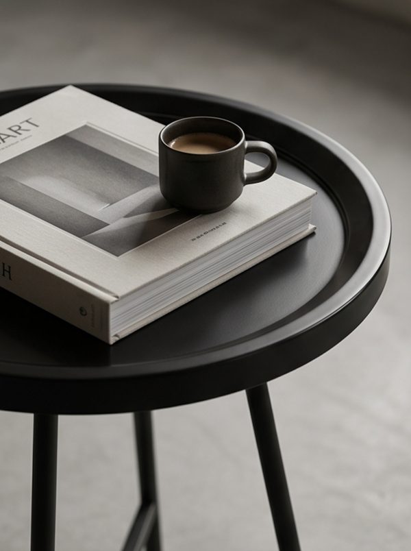 Modern industrial-style tray side table - Image 4