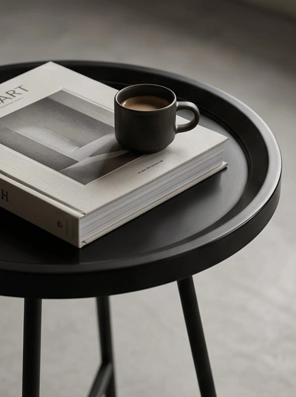 Modern industrial-style tray side table - Image 5