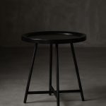 Modern industrial-style tray side table
