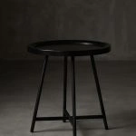 Modern industrial-style tray side table