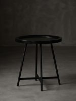 Modern industrial-style tray side table