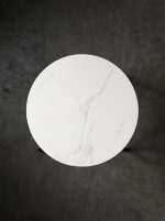 white marble base and black veining——Minimalist side table - Image 3