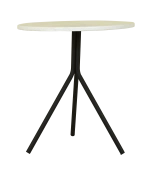 white marble base and black veining——Minimalist side table - Image 2