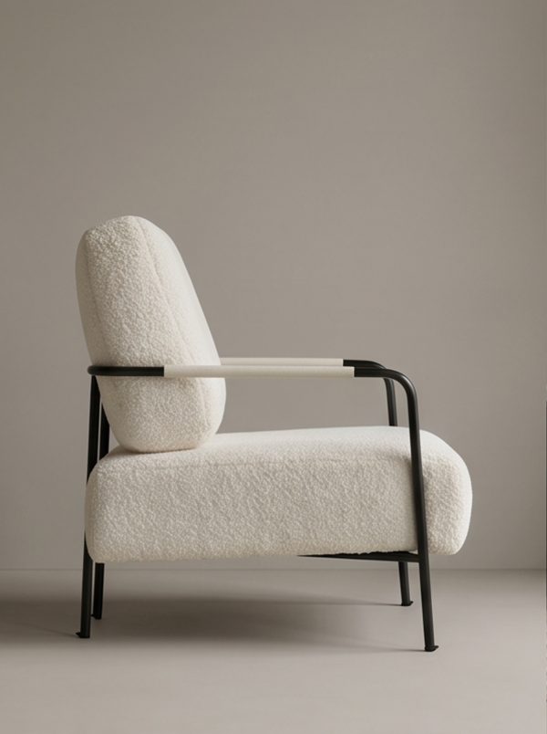 Modern Minimalist Wabi-Sabi Single Leisure Chair - Image 6