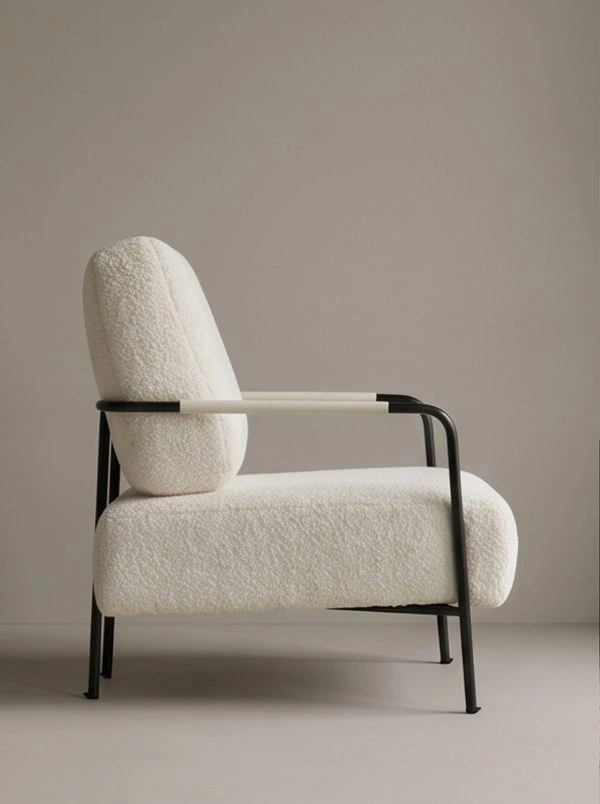 Modern Minimalist Wabi-Sabi Single Leisure Chair - Image 7