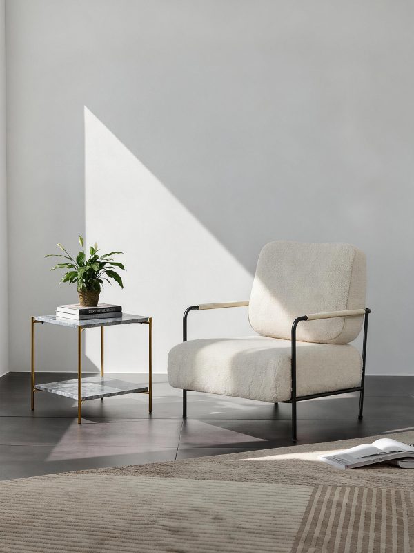 Modern Minimalist Wabi-Sabi Single Leisure Chair - Image 2