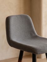 Nordic light luxury solid wood color-contrast bar stool - Image 8