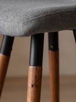 Nordic light luxury solid wood color-contrast bar stool - Image 7