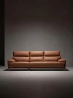 L-shaped Italian minimalist chaise corner sofa - Image 2