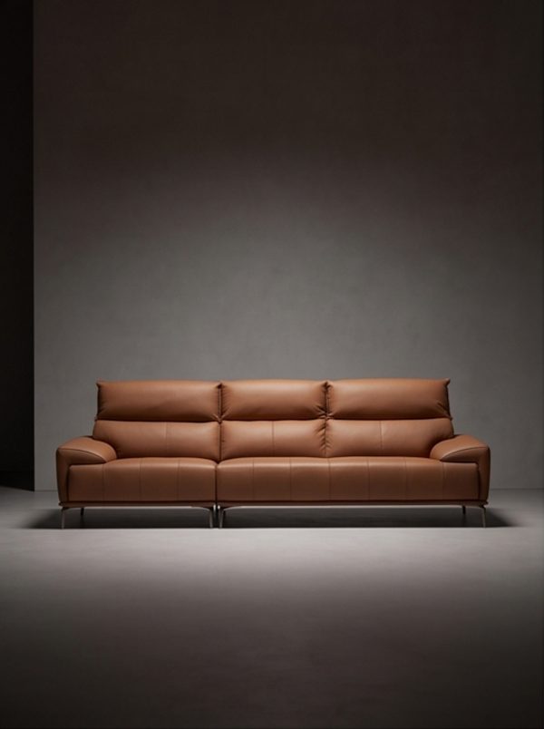 L-shaped Italian minimalist chaise corner sofa - Image 2