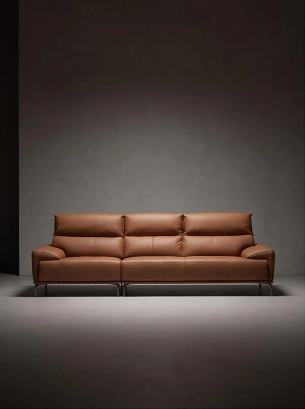 L-shaped Italian minimalist chaise corner sofa - Image 2