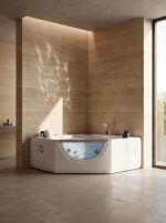 Double-person triangle smart massage bathtub - Image 2