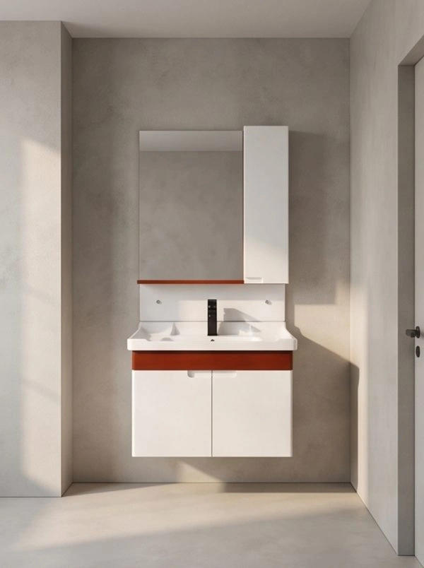 Wall-mounted minimalist double-door bathroom cabinet - Image 2