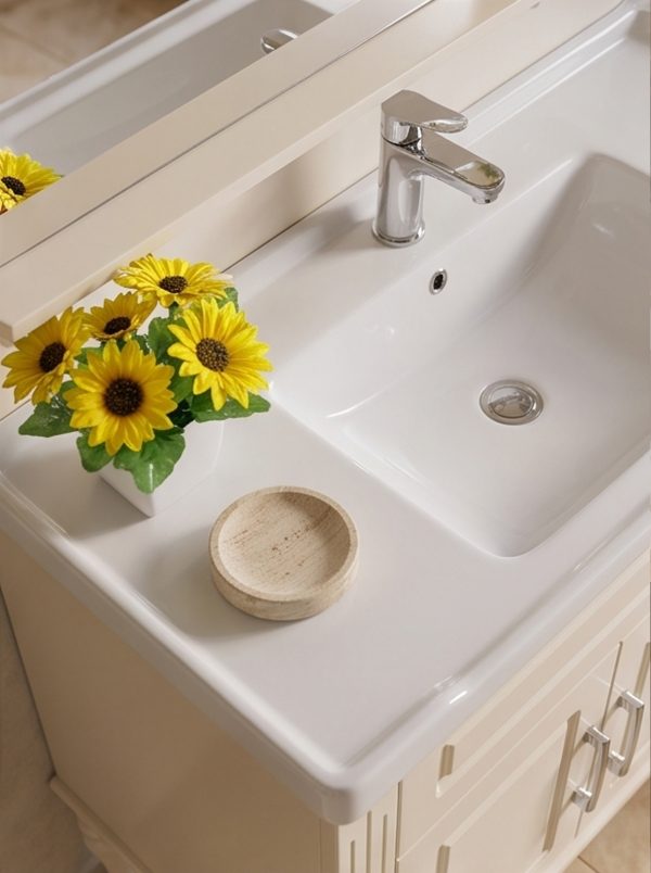 American-style simple countryside floor-standing bathroom cabinet - Image 4