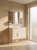 American-style simple countryside floor-standing bathroom cabinet