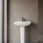 Simple Square Ceramic Column Planter