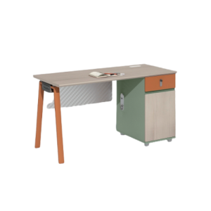 Modern Durable Single User Office Desk With Storage Cabinet (BG3018-1)